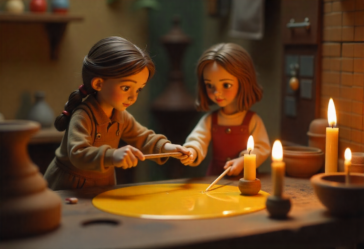 Giftsgiftsai candle workshop with artisan crafting candles